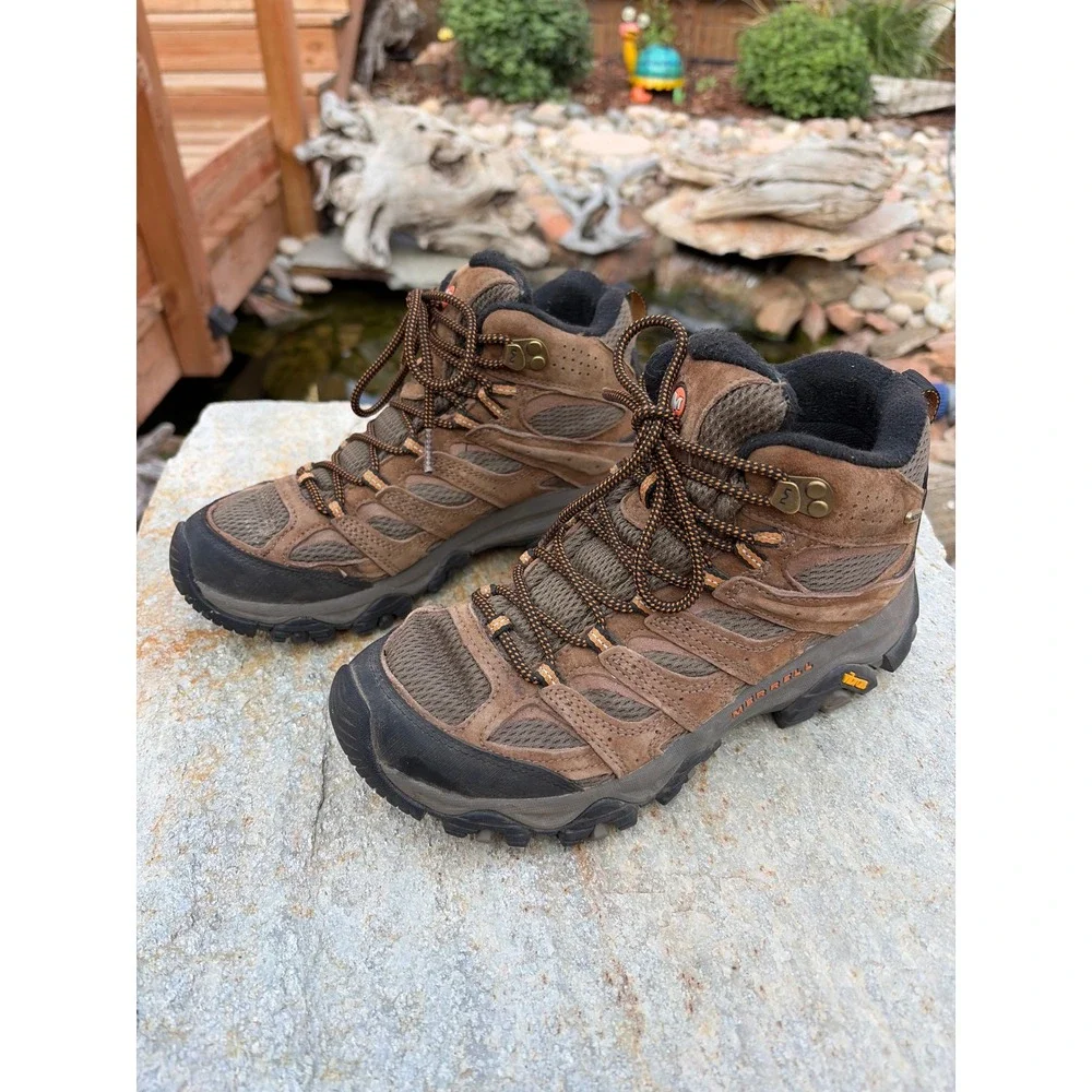 Merrell Moab 3 Mid Waterproof Mens Hiking Boots Brown J035839Z Size 7